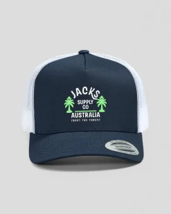 Headwear*Jacks Coastal Snapback Cap Navy/green