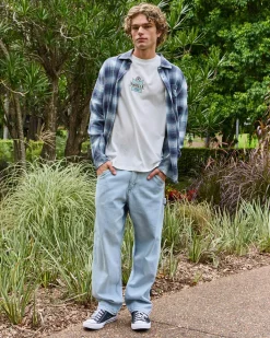 Tops & T-Shirts*Billabong Coastline Flannel Overcast Blue Plaid