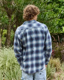 Tops & T-Shirts*Billabong Coastline Flannel Overcast Blue Plaid