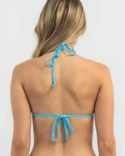Bikinis*Topanga Coco Fixed Triangle Bikini Top Pop Aqua