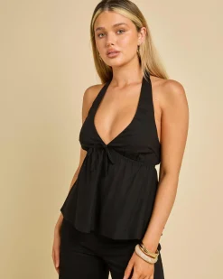 Best Coco Hawaii Halter Top Women Sets|Linen Blend