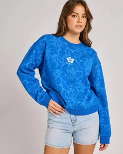 Jackets & Coats*Rip Curl Cody Welsh Crewneck Sweatshirt Royal Blue