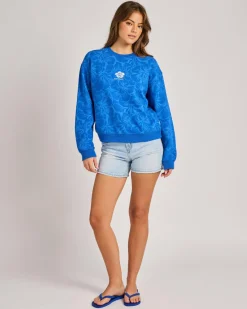 Jackets & Coats*Rip Curl Cody Welsh Crewneck Sweatshirt Royal Blue