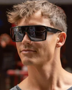 Sunglasses*Unit Command Polarised Sunglasses Black Gloss Polar