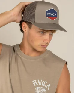 Headwear*RVCA Commonwealth Curved Trucker Cap Mushroom