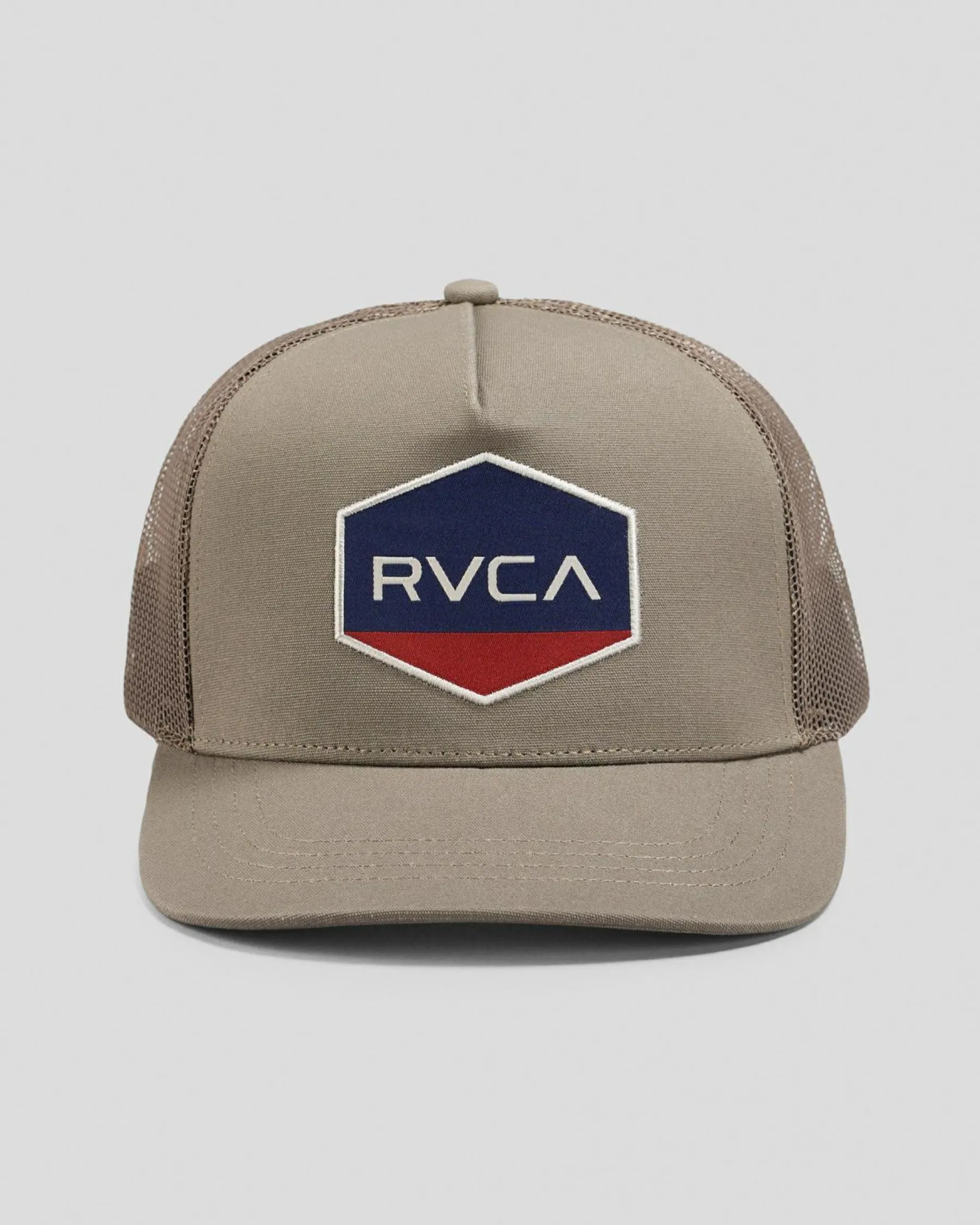 Headwear*RVCA Commonwealth Curved Trucker Cap Mushroom