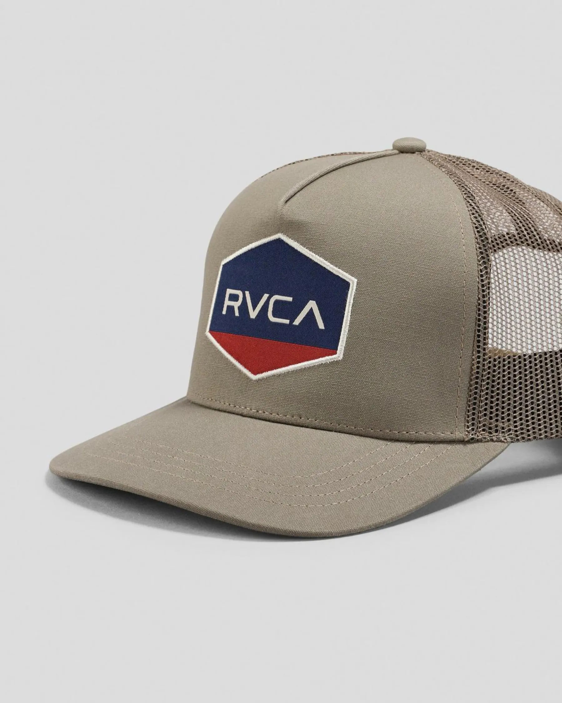 Headwear*RVCA Commonwealth Curved Trucker Cap Mushroom