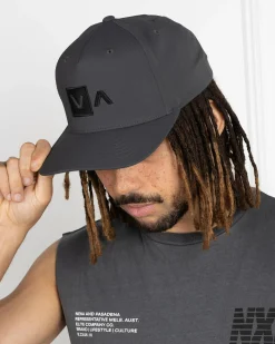 Headwear*RVCA Commonwealth Deluxe Snapback Cap Charcoal