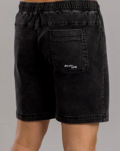 Sale Comprise Elastic Waist Shorts Denim|Shorts & Bottoms
