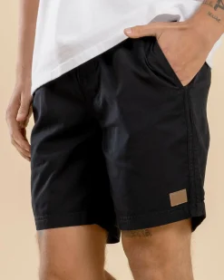 Shorts & Bottoms*Lucid Conclude Elastic Waist Shorts Black