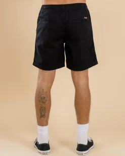 Shorts & Bottoms*Lucid Conclude Elastic Waist Shorts Black
