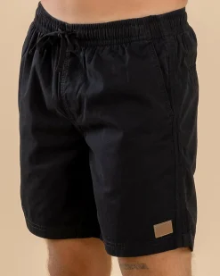 Shorts & Bottoms*Lucid Conclude Elastic Waist Shorts Black