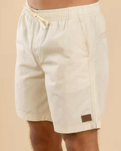 Shorts & Bottoms*Lucid Conclude Elastic Waist Shorts Off White
