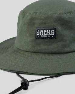 Headwear*Jacks Contour Wide Brim Hat Sage