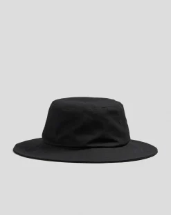 Headwear*Jacks Contour Wide Brim Hat Black