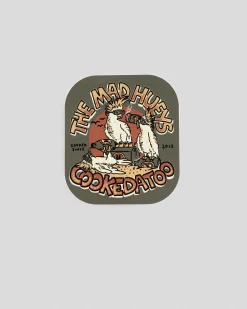 Gifts & Novelty*The Mad Hueys Cookedatoo Trio Sticker Olive