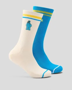 Outlet Cookie Monster Sneaker Sock 2 Pack Socks