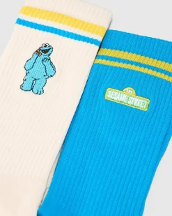 Outlet Cookie Monster Sneaker Sock 2 Pack Socks
