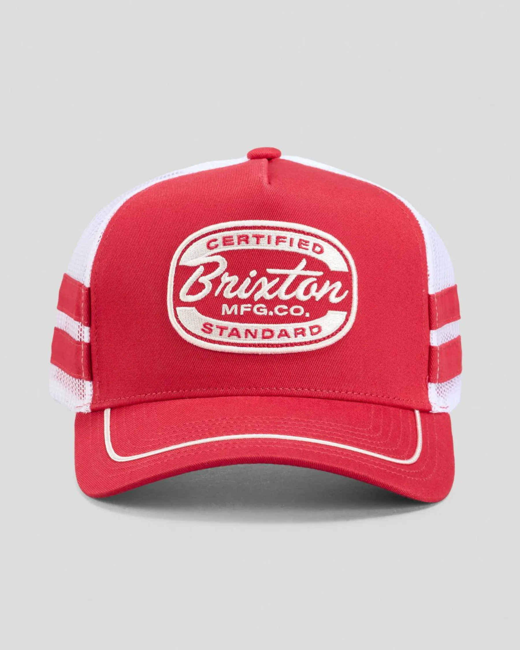 Headwear*Brixton Copley Trucker Cap Red/white