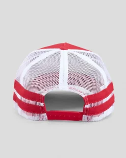 Headwear*Brixton Copley Trucker Cap Red/white