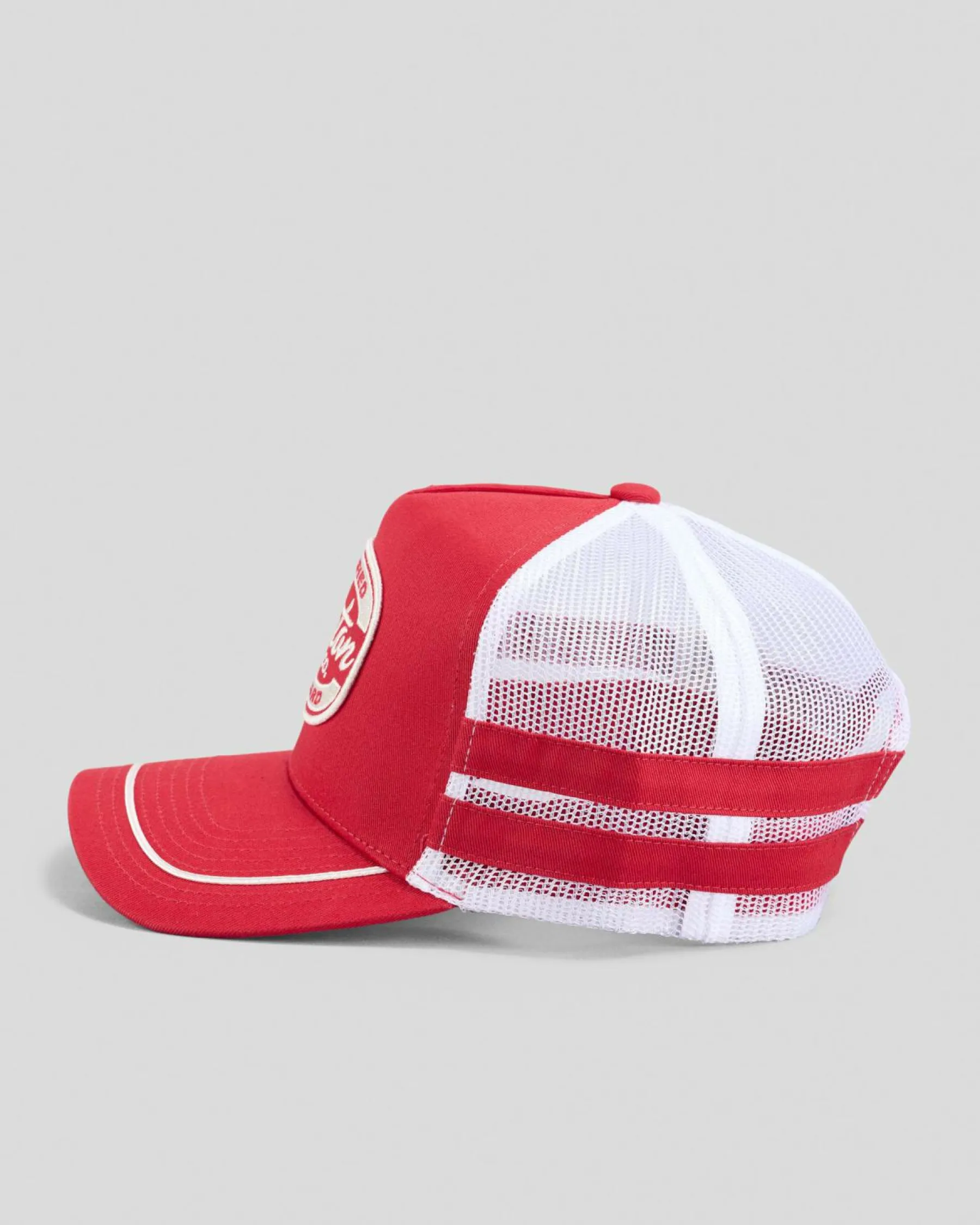 Headwear*Brixton Copley Trucker Cap Red/white