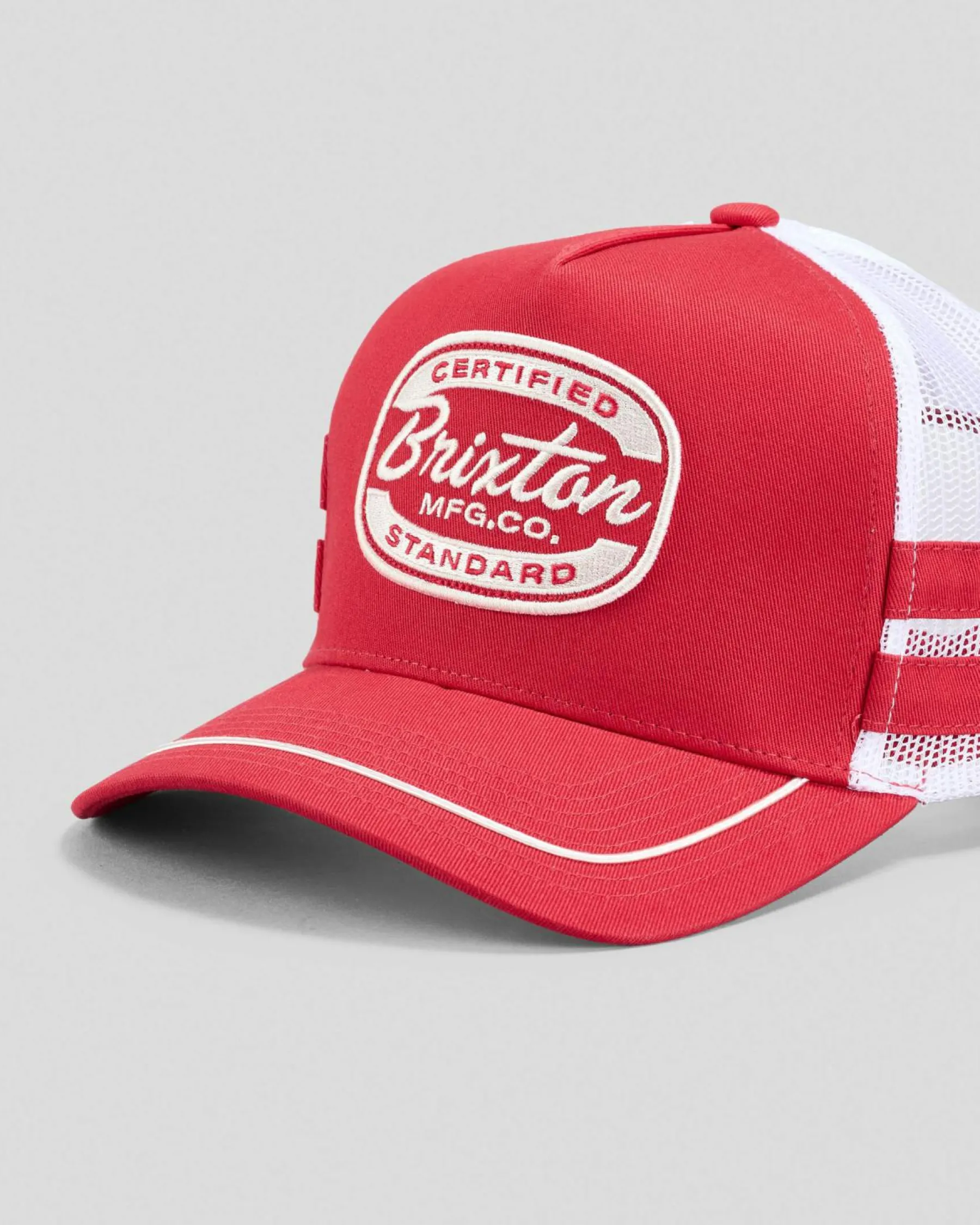 Headwear*Brixton Copley Trucker Cap Red/white