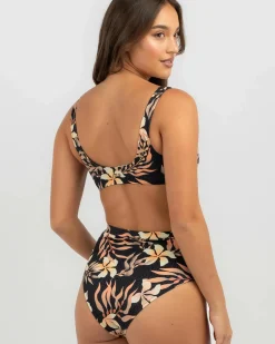 Discount Coral Gardeners Twisted Bralette Bikini Top Women Bikinis