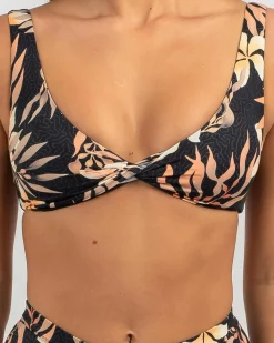 Discount Coral Gardeners Twisted Bralette Bikini Top Women Bikinis