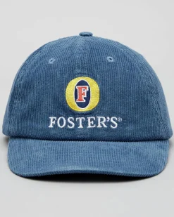 Headwear*Fosters Draught Cord Cap Royal Blue