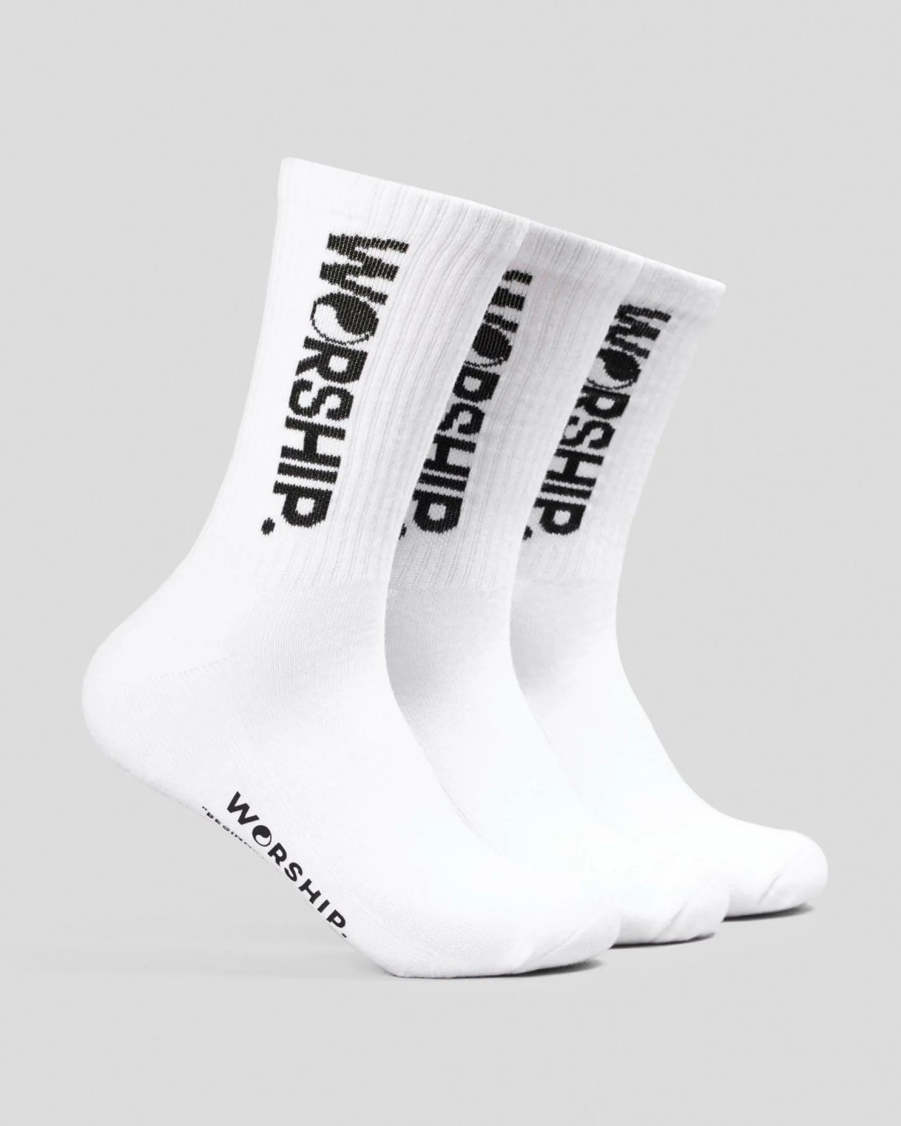 Socks*Worship Supplies Core Socks 3 Pack White