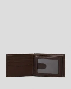 Wallets*Rip Curl Corpawatu Icon PU Slim Wallet Black/tan