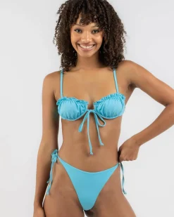 Bikinis*Topanga Corsica G-String Bikini Bottom Pop Aqua