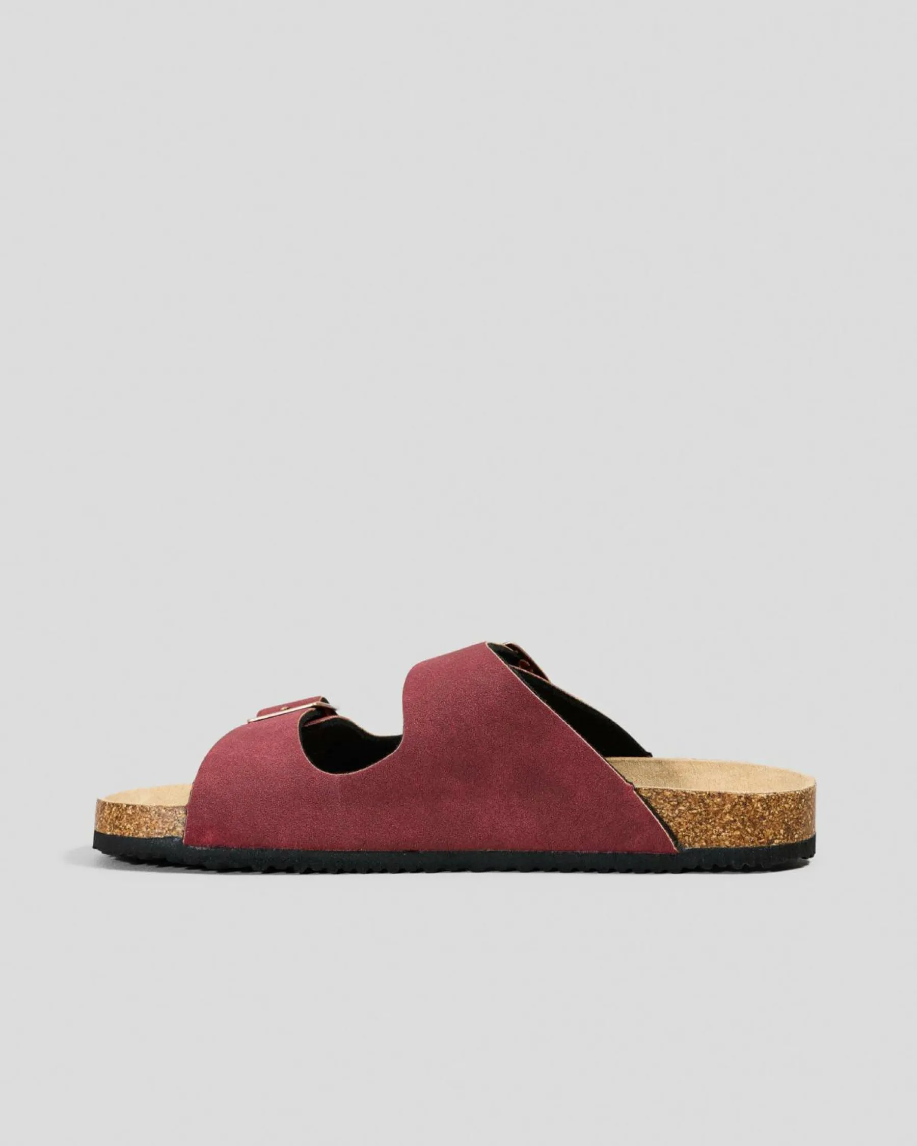 Sandals*Ava And Ever Cortina Slide Sandals Burgundy