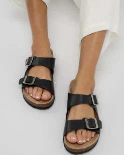 Sandals*Ava And Ever Cortina Slide Sandals Black