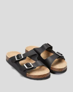 Sandals*Ava And Ever Cortina Slide Sandals Black