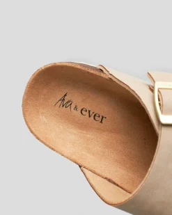 Sandals*Ava And Ever Cortina Slide Sandals Stone
