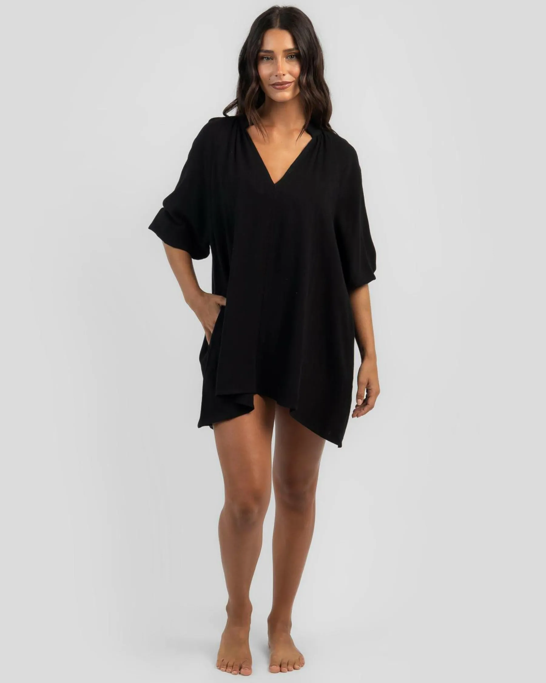Beach Covers & Overswim*Kaiami Cosima Beach Cover Black