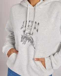 Jumpers & Hoodies*Afends Cosmic Cow Recycled Pull On Hoodie Grey Marle