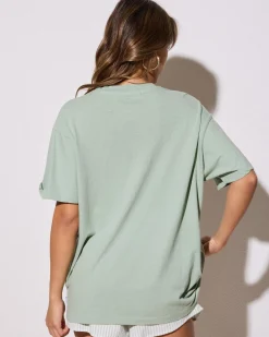 Hot Costiera Relaxed T-Shirt Women Linen Blend|Tops