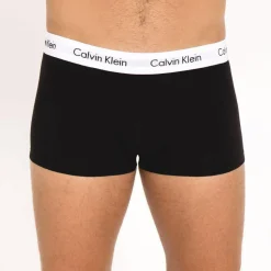Underwear & Sleepwear*Calvin Klein Cotton Stretch Low Rise Trunks 3 Pack Black