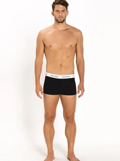 Underwear & Sleepwear*Calvin Klein Cotton Stretch Low Rise Trunks 3 Pack Black