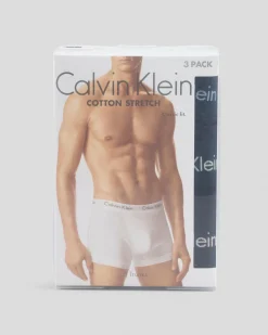 Underwear & Sleepwear*Calvin Klein Cotton Stretch Trunk 3 Pack B- Fad Dnm/cdon Tint/buff Pk Lgs