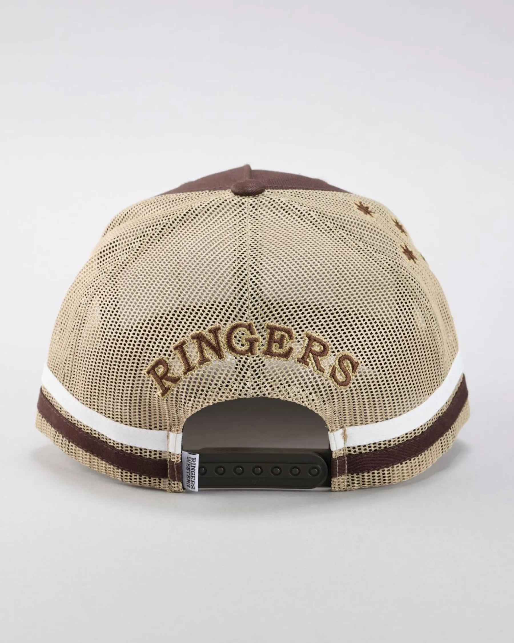 Headwear*Ringers Western Country Club Deep Fit Trucker Cap Saddle Brown