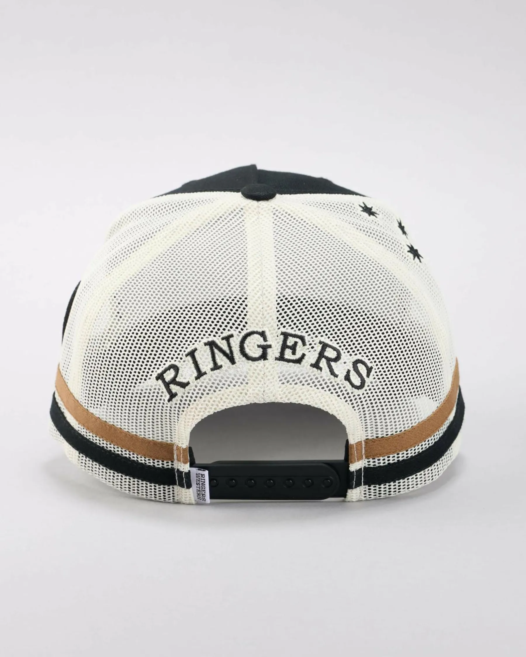 Headwear*Ringers Western Country Club Deep Fit Trucker Cap Black