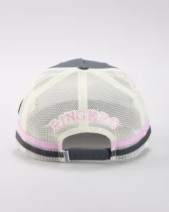 Headwear*Ringers Western Country Club Trucker Cap Ballet Pink/charcoal