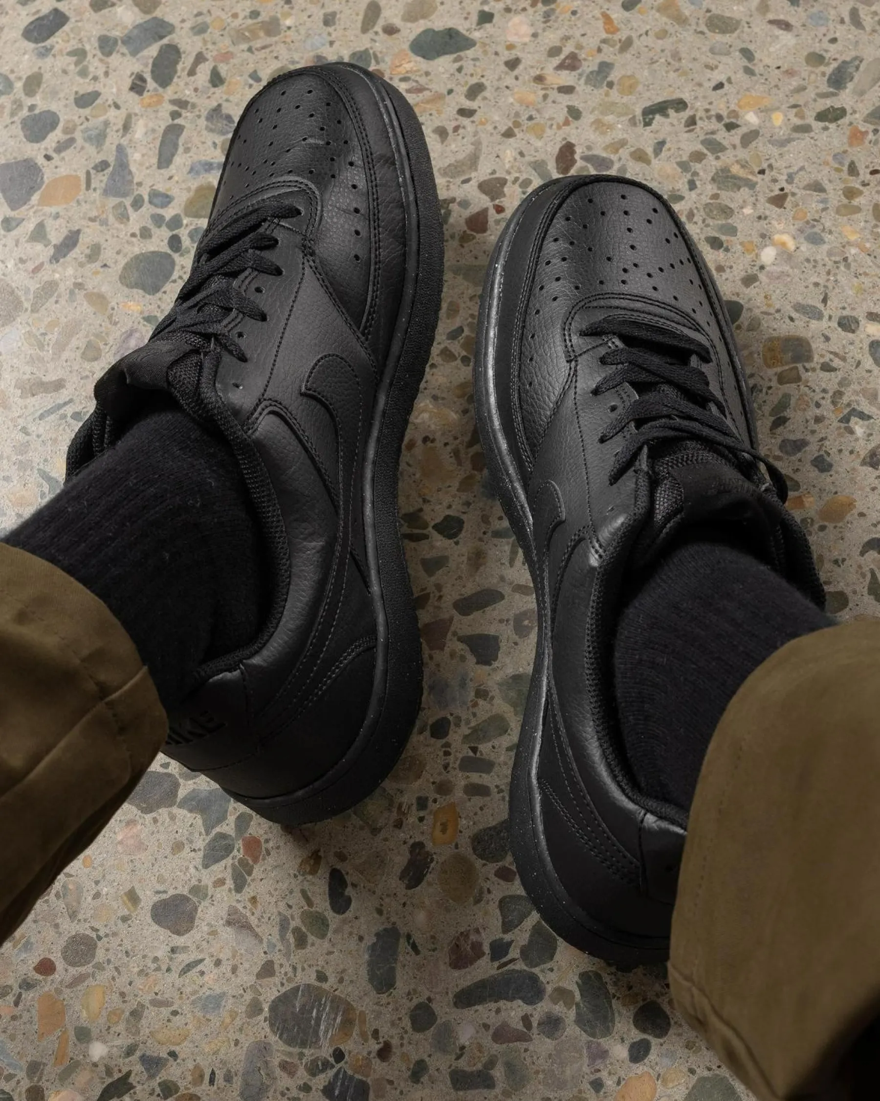 Sneakers*Nike Court Vision Low Next Nature Shoes Black/black-black