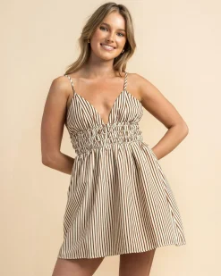 Discount Cove Stripe Mini Dress Women Dresses