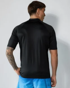 Rashies*Jacks Covert Short Sleeve Rash Vest Black