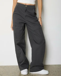 Bottoms*Ava And Ever Crew Pants Charcoal