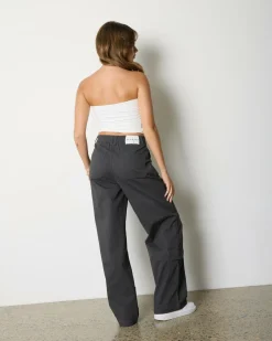 Bottoms*Ava And Ever Crew Pants Charcoal
